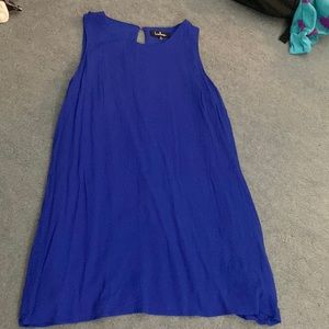 Blue flowy dress